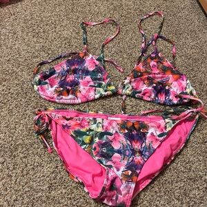 Floral Pink Bikini Set